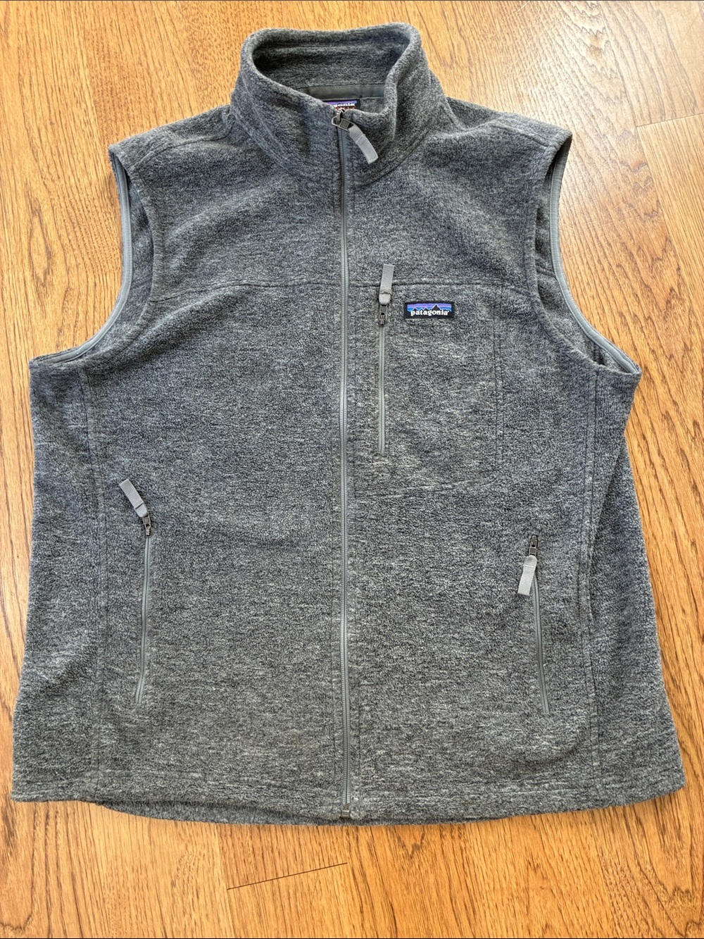 Patagonia Men’s Gray Full-Zip Fleece Vest